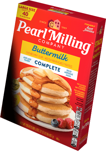 Pearl Milling Company buttermilk pancake mix box.